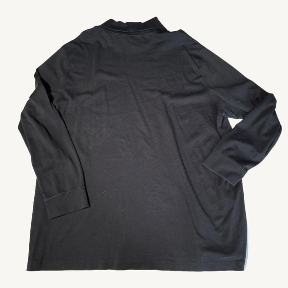 Denver Hayes Classic Fit Black Long Sleeve Turtle Neck Size Extra Large - Picture 4 of 7